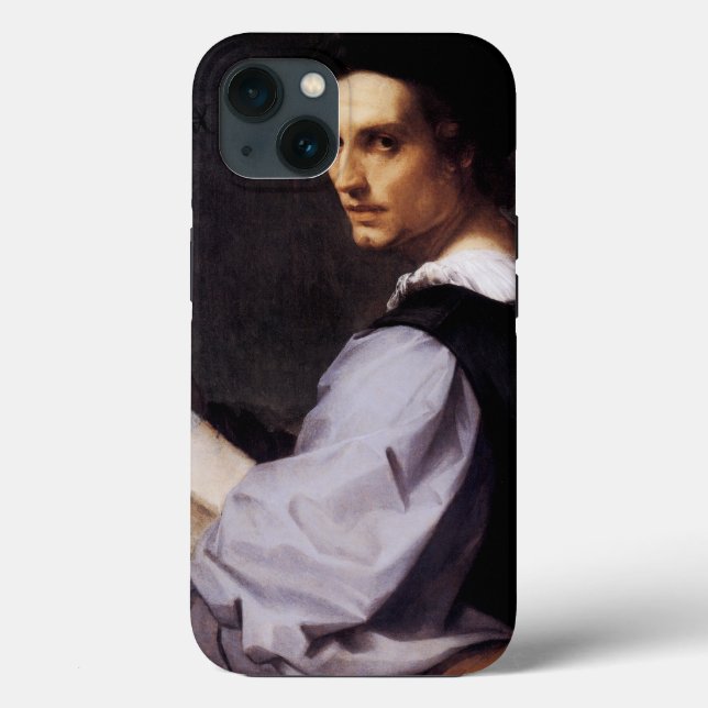 Coques Case-Mate iPhone Portrait d'un jeune homme (Verso)