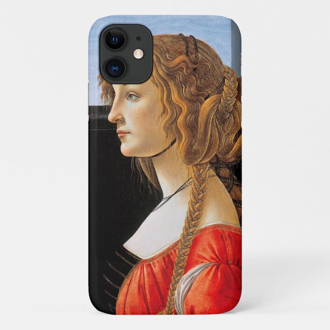 Coques Case-Mate iPhone Portrait d'une dame, Sandro Botticelli (Dos)