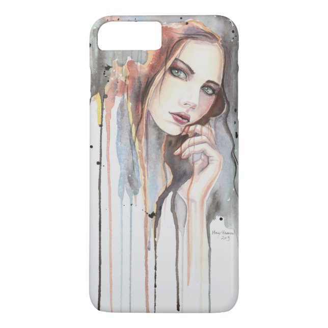 Coques Case-Mate iPhone Portrait d'une femme d'art moderne attitude (Dos)