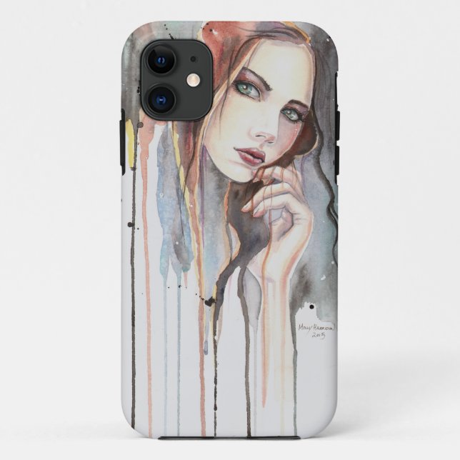 Coques Case-Mate iPhone Portrait d'une femme d'art moderne attitude (Dos)