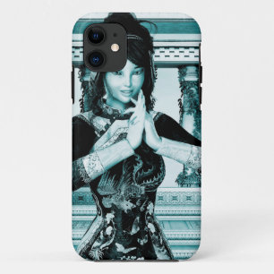 Case-Mate iPhone Case Portrait d'une femme royale asiatique en bleu