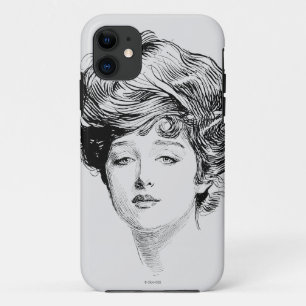 Coque Case-Mate iPhone Portrait d'une fille de Gibson, 1900