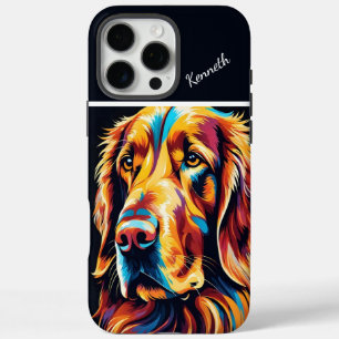 Coque iPhone 16 Pro Max Portrait Golden Retriever