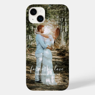 Coque Case-Mate iPhone Portrait Mariage personnalisé Calligraphie moderne