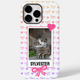Coque Case-Mate iPhone Portrait Pet Personnalisé Cute Rose Ruban Coeur Ph
