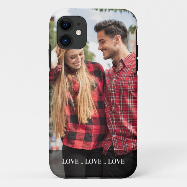 Coques Case-Mate iPhone Portrait Photo Love Love Love Love Custom (Dos)