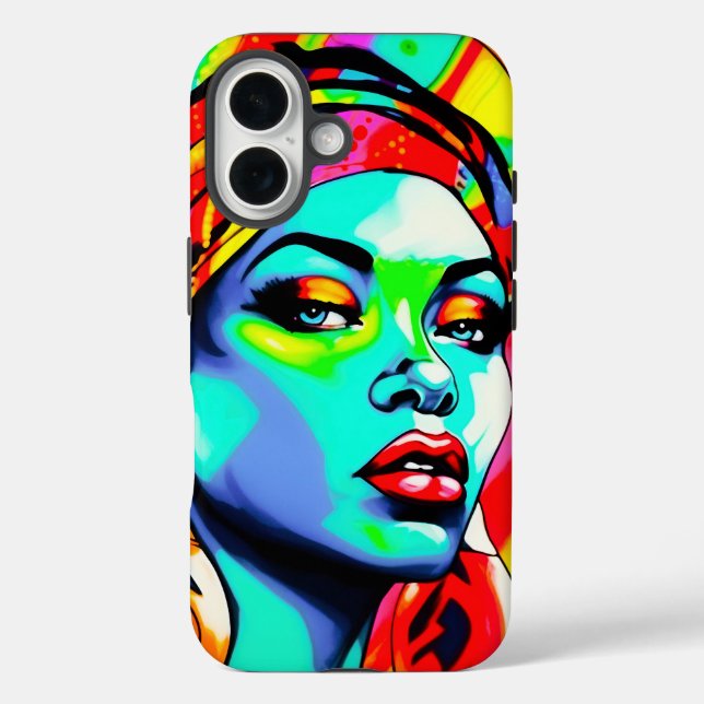 Coques Case-Mate iPhone Portrait Pop Art (Verso)