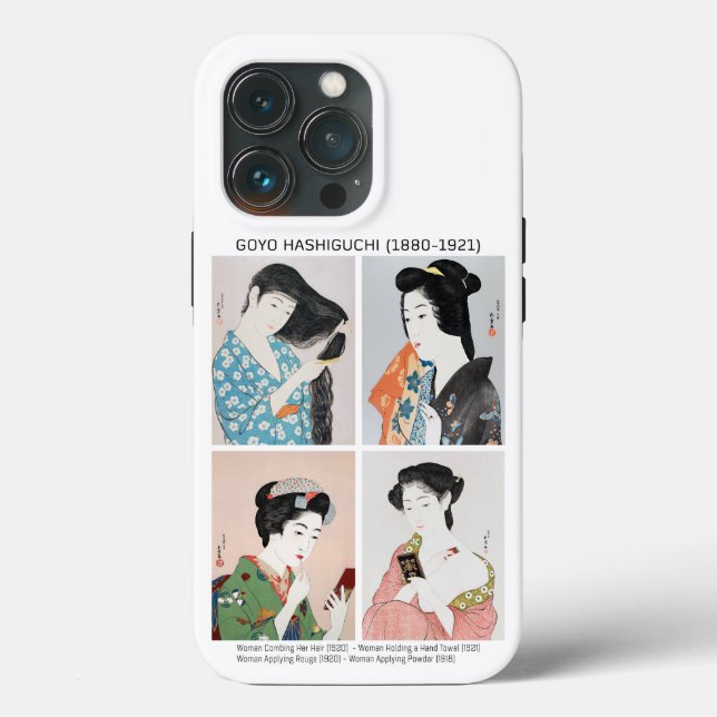 Coques Case-Mate iPhone Portraits de femmes japonaises - Goyō Hashiguchi (Verso)
