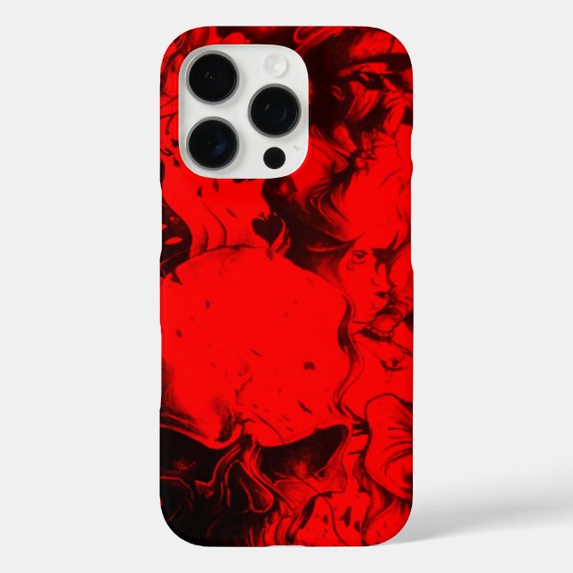 Coques Case-Mate iPhone Portraits de musiciens de pop dans Vibrant rouge c (Verso)