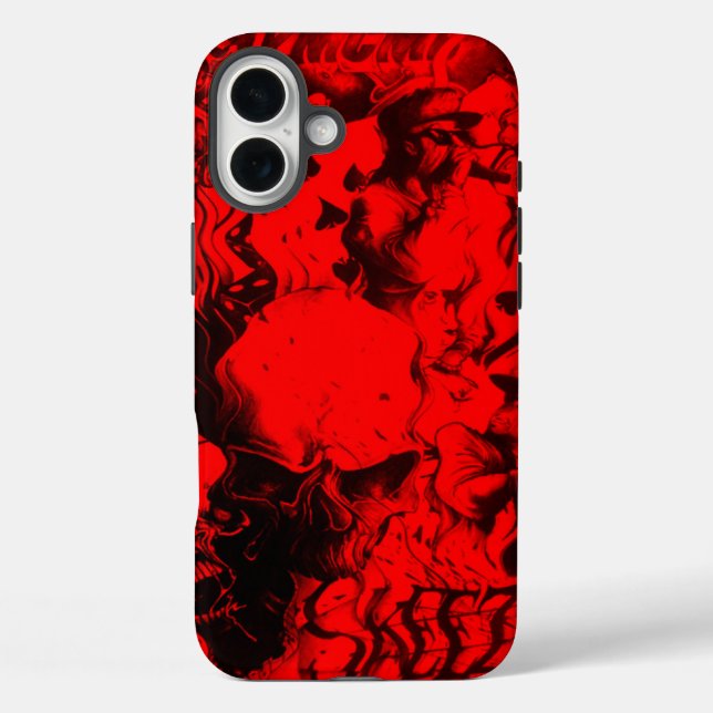 Coques Case-Mate iPhone Portraits de musiciens de pop dans Vibrant rouge c (Verso)
