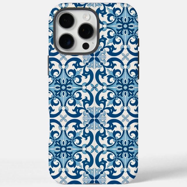 Coques Case-Mate iPhone Portugais Azulejo Fleur De Lis Style Carrelage Mot (Verso)
