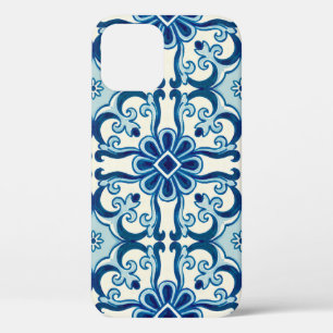 Case-Mate iPhone Case Portugais Azulejos Blue Floral Motif