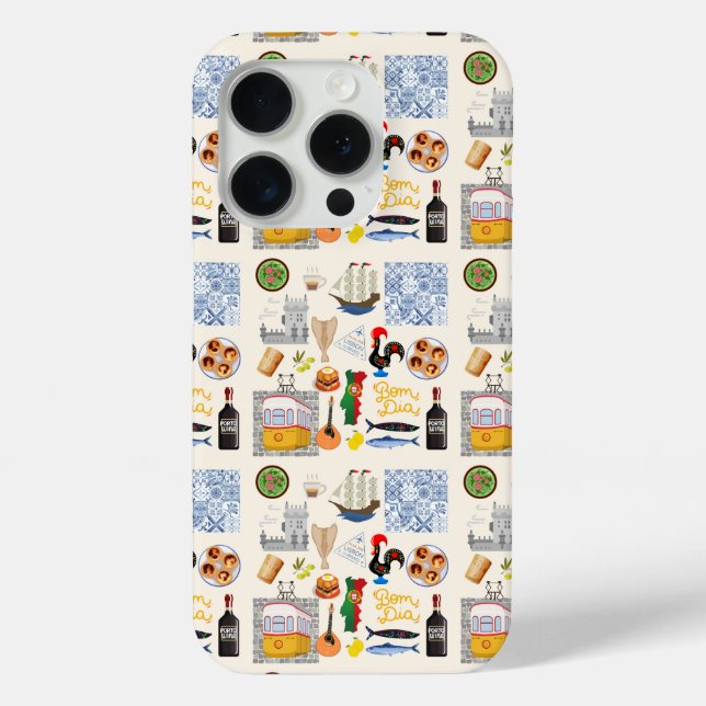 Coques Case-Mate iPhone Portugal Symboles Amateurs de voyage (Verso)
