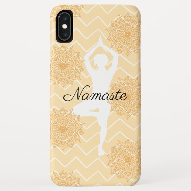 Coques Case-Mate iPhone Pose de yoga Namaste (Dos)