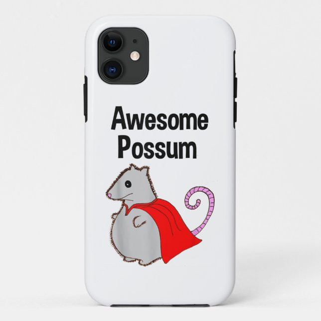 Coques Case-Mate iPhone Possum Génial Drôle, Mignon. Amateur d'Animaux (Dos)