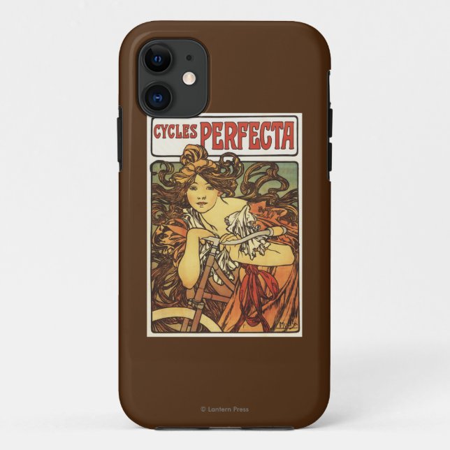 Coques Case-Mate iPhone Poste publicitaire féminine à vélo Perfecta (Dos)