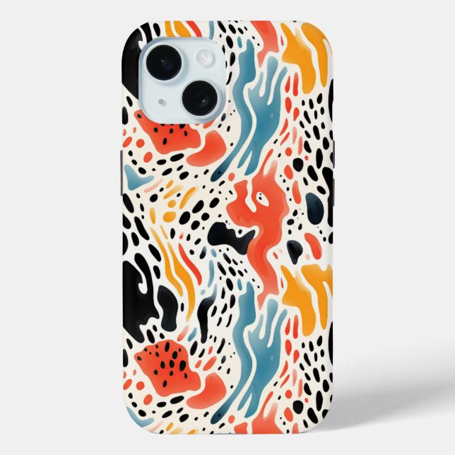 Coques Case-Mate iPhone Poster de animal (Verso)