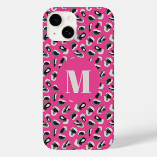 Coque Case-Mate iPhone Poster de animal Abstrait rose chaud