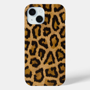 Coque Case-Mate iPhone Poster de animal Brown jaune léopard noir