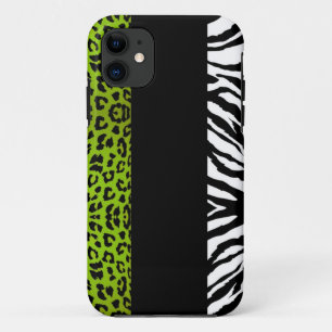 Coques Pour iPhone Poster de animal de coutume de léopard et de zèb