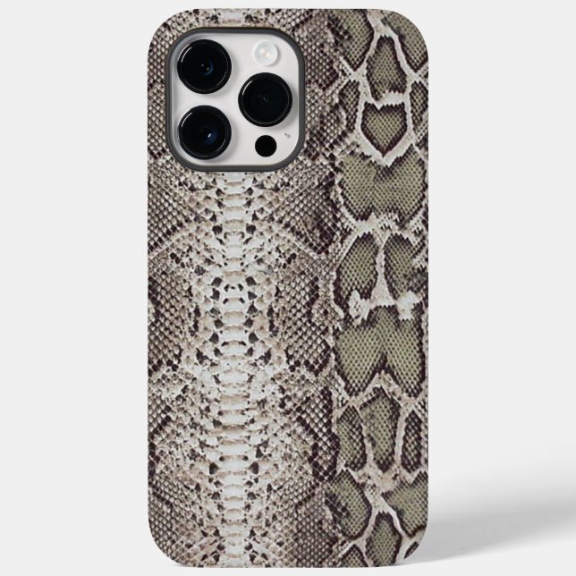 Coques Case-Mate iPhone Poster de animal de peau de serpent (Verso)