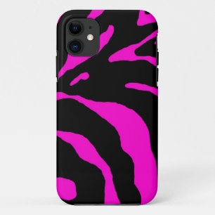 Coque Case-Mate iPhone Poster de animal en bande rose Zebra