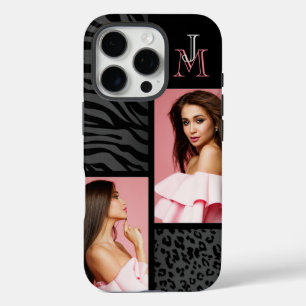 Coque iPhone 16 Pro Poster de animal foncé - Photos personnalisées et