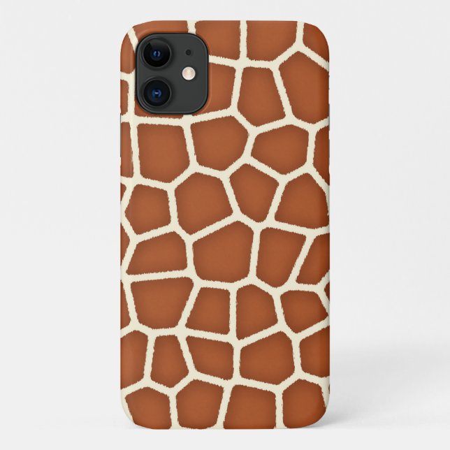 Coques Case-Mate iPhone Poster de animal, Giraffe dans les tons de cuivre  (Dos)