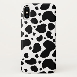 Coques Pour iPhone Poster de animal noir et blanc de motif de taches