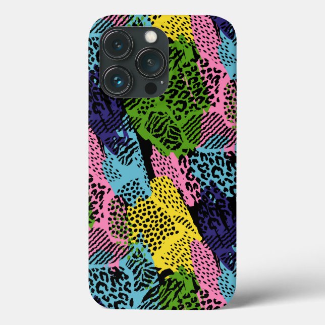 Coques Case-Mate iPhone Poster de animal Pastel Safari (Verso)