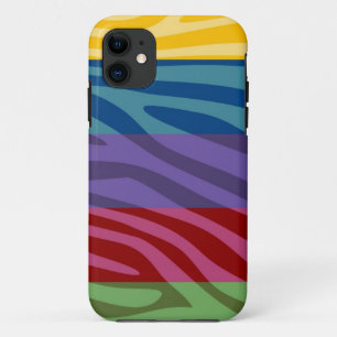 Coque Case-Mate iPhone Poster de animal Skin Zebra Retro Coloré Motif