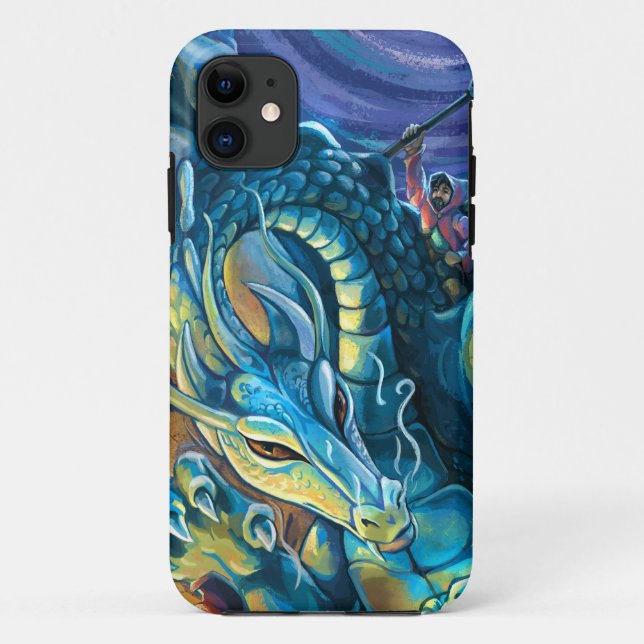 Coques Case-Mate iPhone Poster de Dragon Rider (Dos)