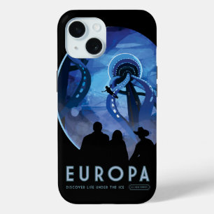 Coque Case-Mate iPhone Poster de voyage Retro Space - Jupiter's Moon Euro