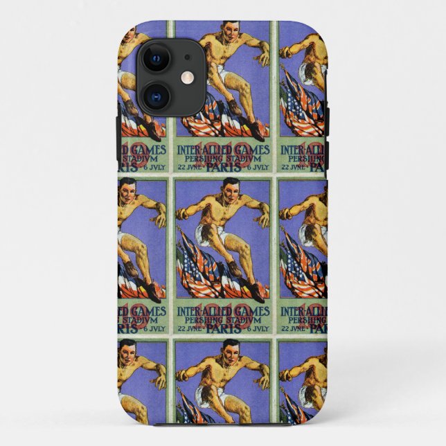 Coques Case-Mate iPhone Poster des Jeux Alliés 1919 (Dos)