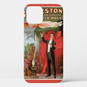 Coque iPhone 12 Poster magique vintage, Grand Magicien Blackstone