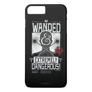 Coque iPhone 7 Plus Poster Recherché géant et extrêmement dangereux -
