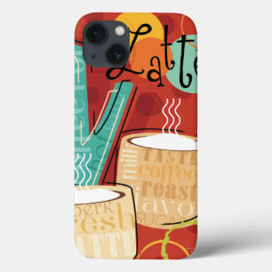 Coque Case-Mate iPhone Pot et tasses décoratifs de Latte