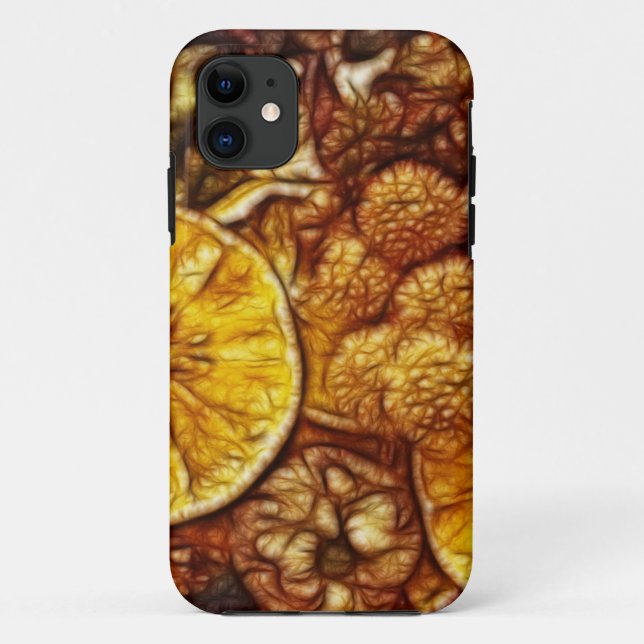Coques Case-Mate iPhone Pot-pourri oranges Fractal (Dos)