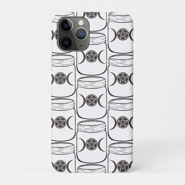 Coques Case-Mate iPhone Pots de Lune Magiques Mystiques en Bocal Mason (Dos)