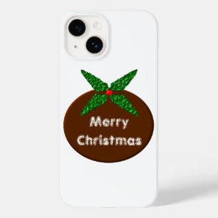 Coque Pour iPhone 14 Pouding de Noël Personnalisable