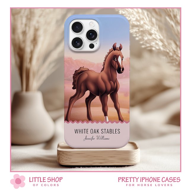 Coques Case-Mate iPhone Poulain Cheval Alezan Personnalisable (Créateur téléchargé)