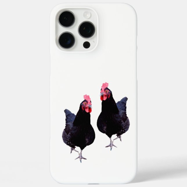 Coques Case-Mate iPhone Poules noires se pavanent, (Verso)