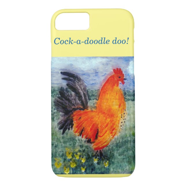 Coques Case-Mate iPhone Poulet de coq d'art ornithologique (Dos)