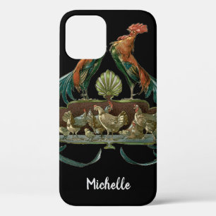 Case-Mate iPhone Case Poulets et coqs Art Nouveau vintage