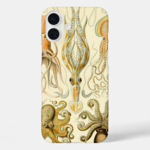Coques iPhone 16 Plus Poulpe Vintage Squid Gamochonia par Ernst Haeckel