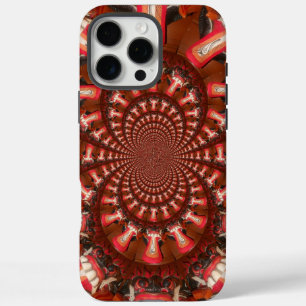 Coques iPhone 16 Pro Max Pouls Cramoisi   Langue Kaléidoscope Art Abstrait