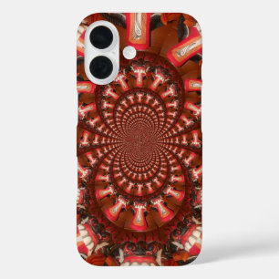 Coque Pour iPhone 16 Pouls Cramoisi   Langue Kaléidoscope Art Abstrait