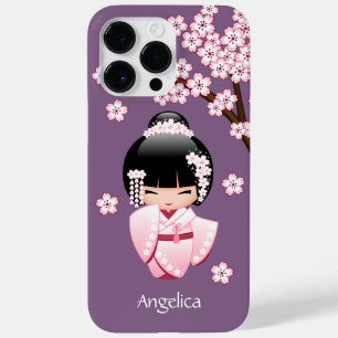 Coque Case-Mate iPhone Poupée blanche Kimono Kokeshi - mignonne Geisha Gi