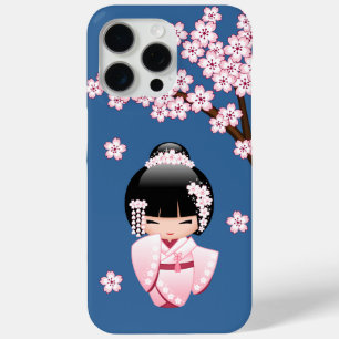 Coque Case-Mate iPhone Poupée blanche Kimono Kokeshi - mignonne Geisha Gi