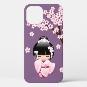 Case-Mate iPhone Case Poupée blanche Kimono Kokeshi - mignonne Geisha Gi